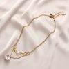 Cross-border Simple Stainless Steel  Love Double-layer Necklace