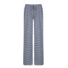 Contrast striped knitted casual pants