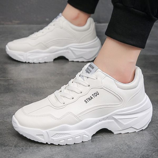 Men's Shoes Fashionable Casual Breathable Height-Enhancing Running Sports Dad Shoes