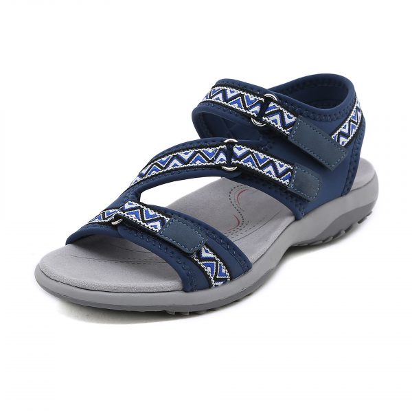 Sports sandals with printed Velcro plus size women's shoes