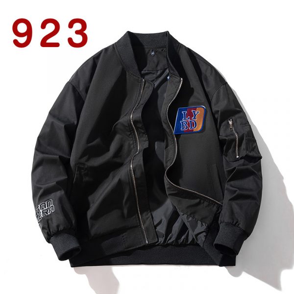 Autumn and Winter American Casual Embroidered Cotton Jacket for Men and Women, Loose Thick Baseball Padded Coat Trendy Outerwear