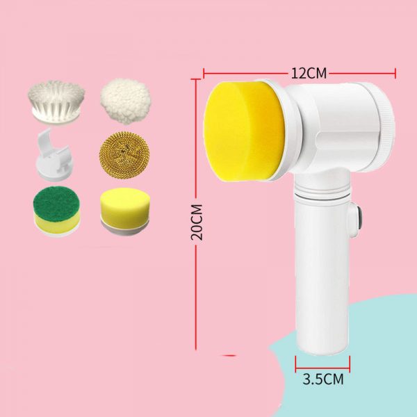 Kitchen Supplies Multifunctional Brush Electric Scrubber Rechargeable Dishwashing Brush Automatic Range Hood Stove