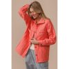 BiBi Quilted Wrinkle Gauze Long Sleeve Shacket