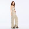 Women's Pants Design Casual Work Trousers Loose Narrow Version Slim Straight Leg Pants