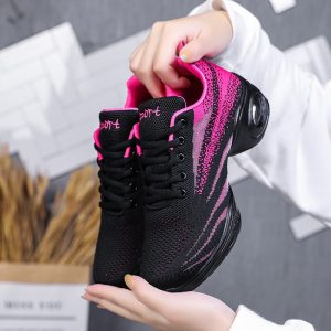 Breathable Flying Weaver Girl Adult Soft soled Dancing Women's Shoes