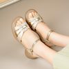 Open toed fashionable sandals for women's new summer versatile shoes