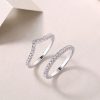 Crown Diamond Ring Luxury And Stylish Moissanite Silver Ring