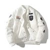 Winter New Arrival Air Force MA1 Pilot Jacket Women's Cotton-Padded Thickened Outerwear Multi-Label Embroidered Baseball Jacket Men