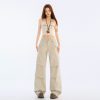 Women's Pants Design Casual Work Trousers Loose Narrow Version Slim Straight Leg Pants