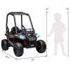 12V Kids Off-Road UTV Electric Ride On Car Black Camouflage High Roof Remote Control Lights MP3 Adventure Toys