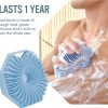 Soft Silicone Body Scrubber Bath Brush With Ergonomic Handle Portable Shower Massage Cleaning Exfoliating Home Tool
