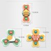 3pcs cartoon baby bath toy bee butterfly snail insect cute rotating fidget spinner toy with suction cup for kids gifts wholesale