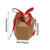 24 Pcs Christmas Gift Boxes With Ribbon And Cards Cartoon Santa Claus Reindeer Snowman Pattern Box Paper Cookies Candy Treat Boxes For Christmas Party Favor Supplies