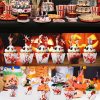 48Pcs Halloween Cupcake Toppers Wrappers Rip Kit Bloody Zombie Hand Cupcake Pick Decorations For Halloween Horror Movie Bloody Theme Birthday Party Cake Decorations Supplies