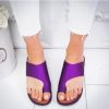 Women Slippers Flat Sole Casual Soft Big Toe Foot Sandal
