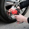 1Pc 150PSI Cordless Car Tire Inflator Rechargeable  2V Portable Electric Air Compressor With LED Light For Car Bike Motorcycle Ball