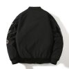 Winter New Arrival Air Force MA1 Pilot Jacket Women's Cotton-Padded Thickened Outerwear Multi-Label Embroidered Baseball Jacket Men