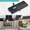 Stainless Steel Sponge Holder, Sink Scouring Pad Draining Rack, Multi-functional Countertop Dishcloth Storage Rack, Kitchen Supplies