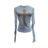 Flare Sleeve Double Layer Tulle Spicy Girl Top