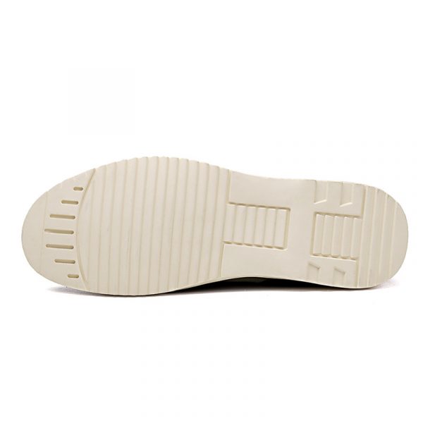 Men's Round Toe Leather Casual Shoes with Front Laces Work Boots Breathable Flat Heel Single Shoes Men's Shoes