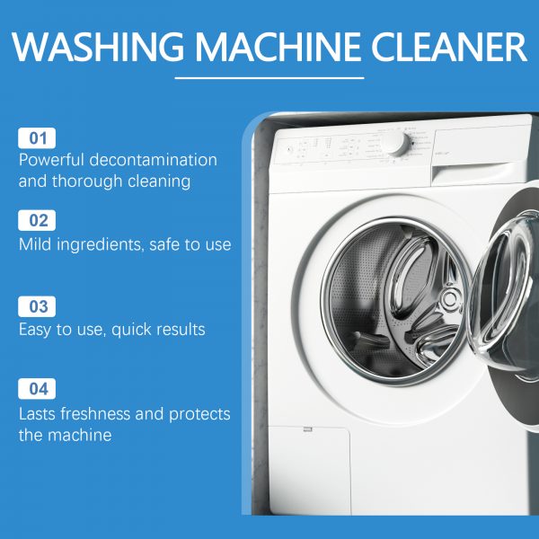 Jakehoe Washing Machine Cleaning Powder, Removes Dirt And Odors, And Is A Multi-Functional Household Cleaner For Washing Tanks