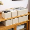 Dresser Drawer Organizers – Fabric Bins & Dividers: For Closet Storage, Clothing, Socks, Underwear