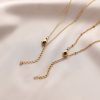 Cross-border Simple Stainless Steel  Love Double-layer Necklace