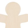 30 Pieces Of Unpainted Gingerbread Man Slices For Painting DIY Handmade Christmas And Halloween Supplies