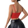 Strap vest mesh embroidery fishbone steel ring underwear