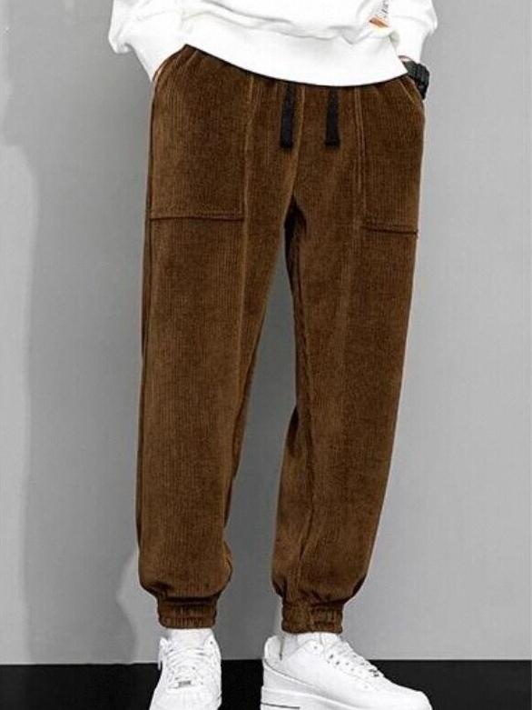 Casual Pants, Trendy And Fashionable Casual Pants, Men's Pants, Men's Pants, Long Pants, Straight Pants, Corduroy Casual Pants, Tight-fitting Casual Pants, Anti-wrinkle Casual Pants, 9-inch Pants, Men