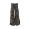 Women's  Casual Work Pants  Waist Cuffed Loose Slim Wide Leg Pants