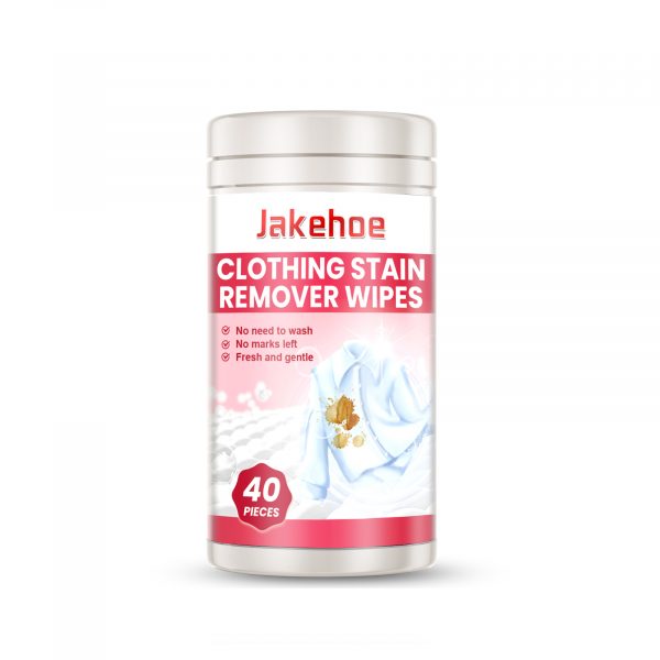 Jakehoe Clothes Stain Remover Wipes Grease Stain Remover Mild Clean Clean White Color Protection Stain Remover