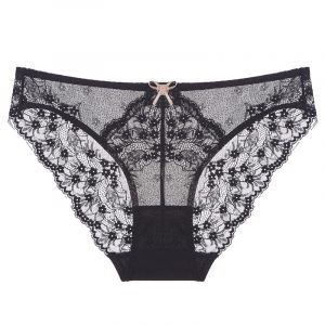 French Style Sexy Lace Briefs Ultra-thin Breathable Plus Size Women's Thong Underwear Low Waist Butt-lifting