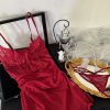 Sensual Lingerie with Lace Splicing and Strap Temptation Net Underwear with Ruffle Skirt