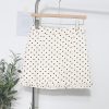 High waisted polka dot skirt