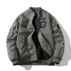 Winter New Arrival Air Force MA1 Pilot Jacket Women's Cotton-Padded Thickened Outerwear Multi-Label Embroidered Baseball Jacket Men