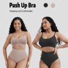 One-Piece Tank Bra Without Gathered Side Large Size Breast Minimizer Women's Underwear
