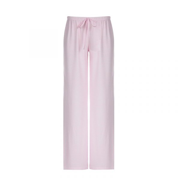 Contrast striped knitted casual pants