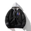 Autumn and Winter American Casual Embroidered Cotton Jacket for Men and Women, Loose Thick Baseball Padded Coat Trendy Outerwear
