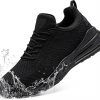 LARNMERN Mens Work Shoes Walking Sneakers