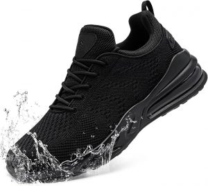 LARNMERN Mens Work Shoes Walking Sneakers