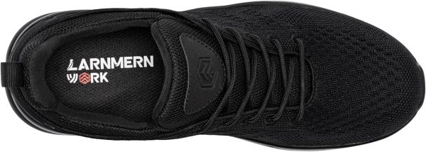LARNMERN Mens Work Shoes Walking Sneakers