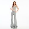 Women's Pure Desire Versatile Waist-Slimming Flared Casual Trousers Floor-Length Pants