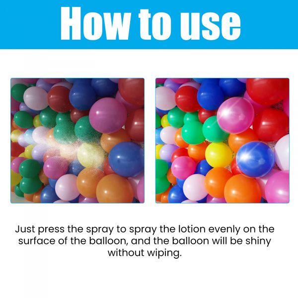 Aerosol Balloon Spray, Balloon Surface Texture Gloss Lasting Non Oxidation Fading Spray