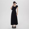 Women's Dress Slimming Elegant Long Dress Waist-Cinching Pure Desire