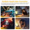 1Pc 4 In 1 Rechargeable Camping String Light IP44 Waterproof Camping Lantern With 33Ft String Light 7 Light Modes Emergency Power Bank Carry Bag For Indoor Outdoor Wedding Party