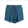 Gym Clothing Men Quick Dry 2 In 1 Gym Shorts Men Polyester Spandex Breathable Shorts Men Liner Running Fitness Shorts