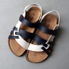 Cork Sandals Men Hollow Two-Way Men Summer Large Size Flat Sandals Beach Shoes