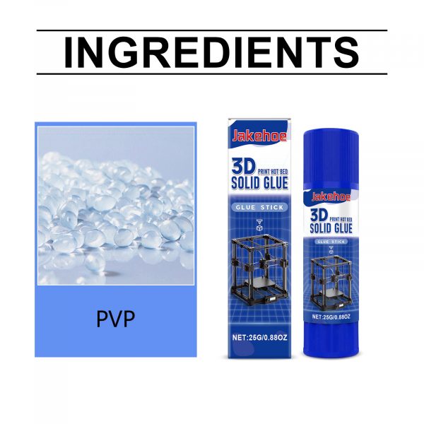 Jakehoe Printer Glue Stick Multi-Functional 3d Printing Glue Stick Is Easy To Clean And Suitable For A Variety Of Hot Bed Materials