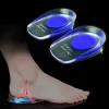 1pair Soft Silicone Gel Lnsoles Men Women TransparentRelieve Foot Pain Heel Lnsoles Foot Massager CareShoe Pad Foot Care Tool